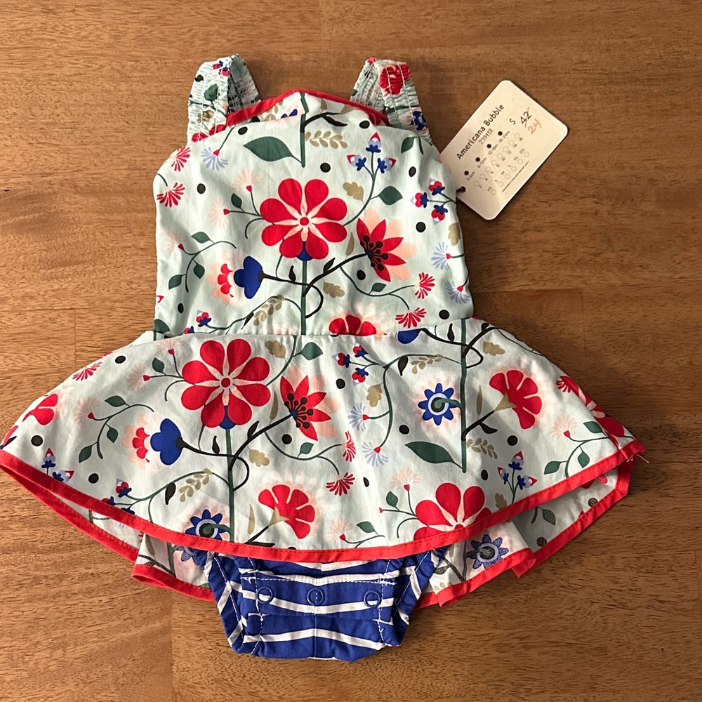 NWT Matilda Jane Baby Swimsuit 3-6M One Piece Skirted